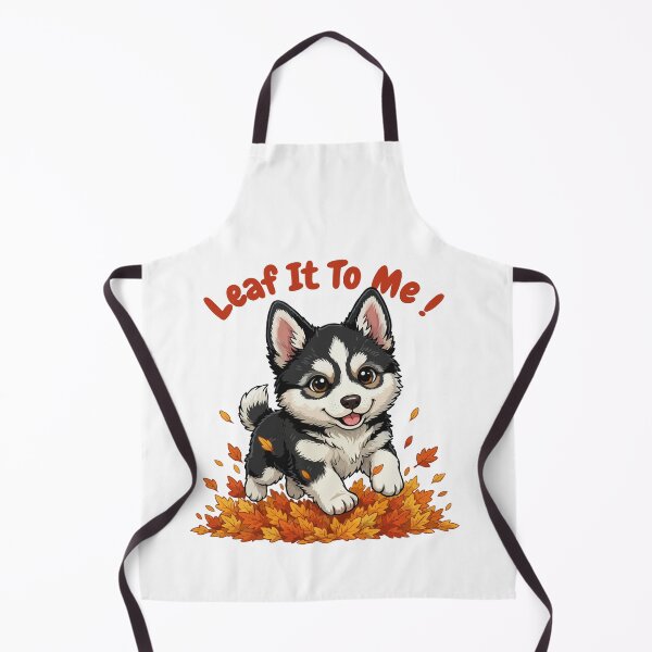 Item preview, Leaf It To Me Gerberian Shepsky Dog Running in Fall Leaves Cute Autumn designed and sold by The Real Life Symphony.