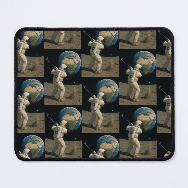 Item preview, Astronaut plays golf on the moon designed and sold by Gletschie.