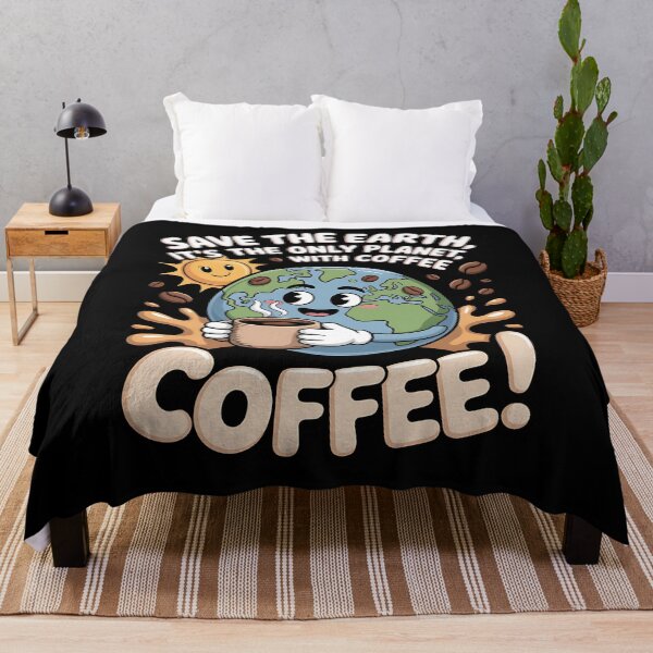 Item preview, save the earth - coffee lover - caffeine addict - eco friendly - planet earth - environmental awareness - sustainability - coffee and planet - eco lifestyle - climate change - green living designed and sold by JansenGS.