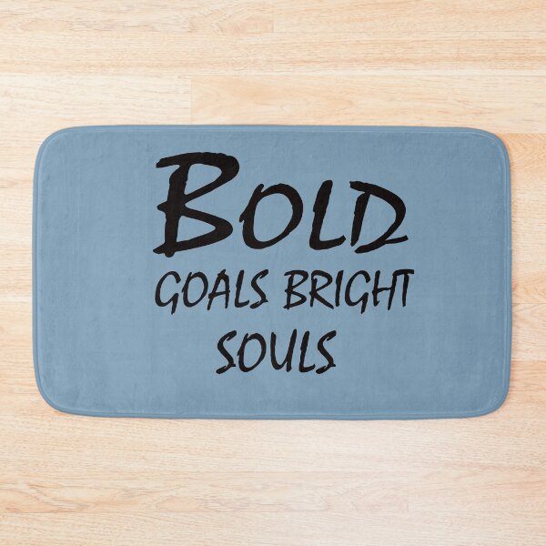 Item preview, Bold Goals, Bright Souls – Motivational Positive Energy Quote Design designed and sold by ArtNestVerse.