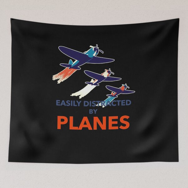 Item preview, Easily distracted by planes funny pilot | aviatior designed and sold by snowry.