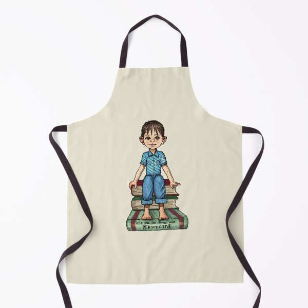 Item preview, Reading Can Change Perspective, Boy Sitting on Books designed and sold by JoyfulWhimsy.