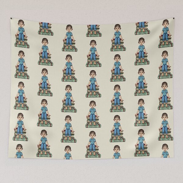 Item preview, Reading Can Change Perspective, Boy Sitting on Books designed and sold by JoyfulWhimsy.