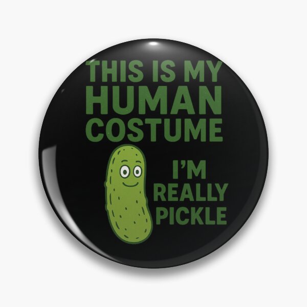 Item preview, This Is My Human Costume I’m Really Pickle for Pickle Lovers Lazy Halloween Costume designed and sold by NightWisdom.