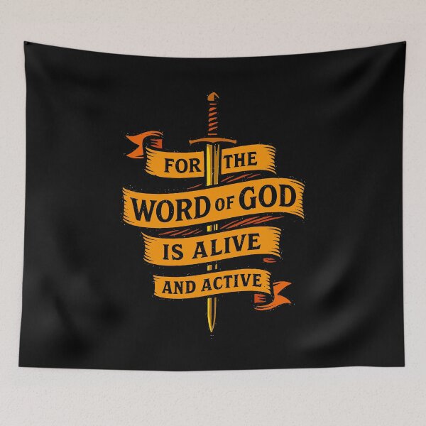 Item preview, Hebrews 4:12 For The Word of God is Alive and Active designed and sold by plushism.