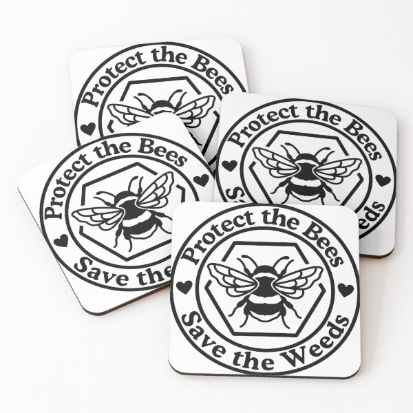 Item preview, Protect the Bees, Save the Weeds designed and sold by HannahReeStudio.