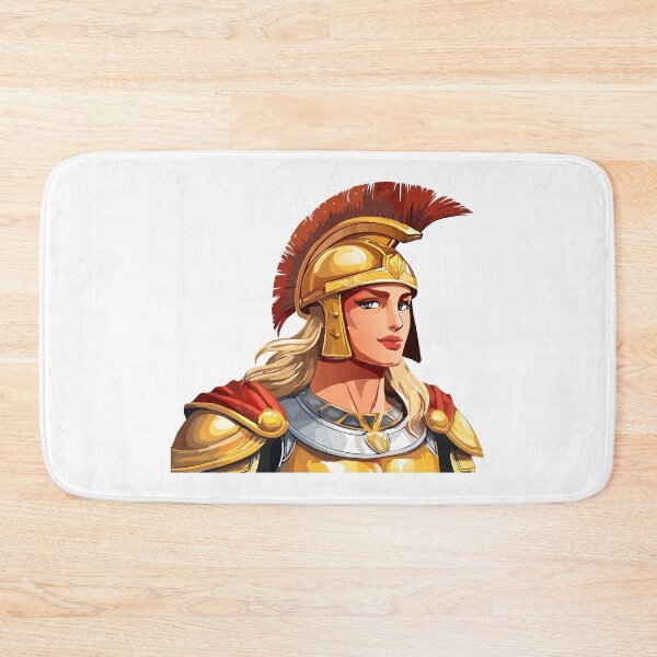 Item preview, Greek warrior woman profile in classical, Ancient Greek goddess Athena Pallas with in a helmet designed and sold by Danler.