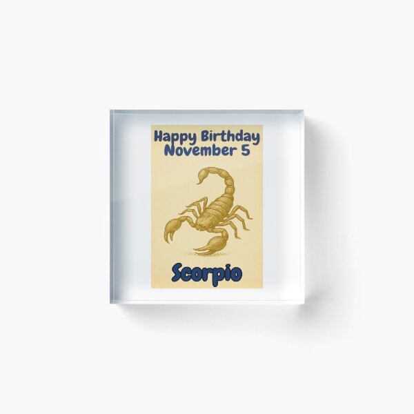 Item preview, Birthday Zodiac Sign – November 5 designed and sold by ariksworld.