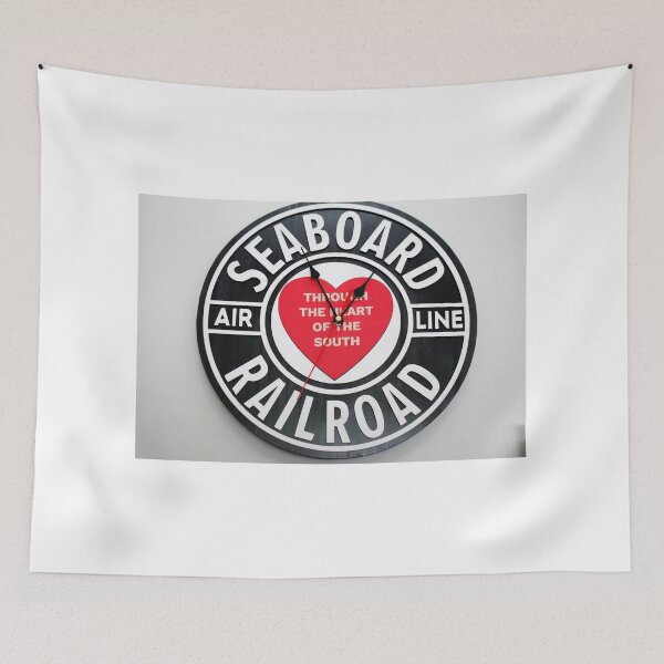Item preview, Seaboard Railroad Clock Design designed and sold by Cynthia48.