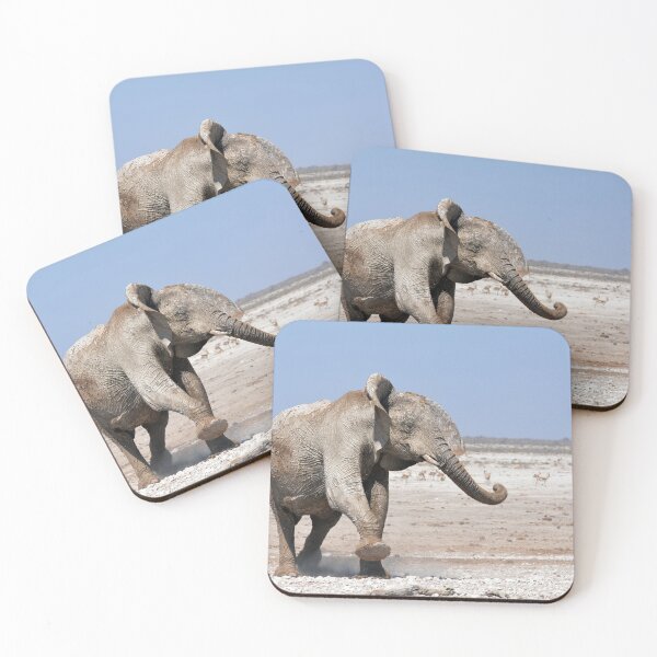 Item preview, Dust-Step — African Elephant Crossing the Pan, Africa designed and sold by DavideAntoniani.
