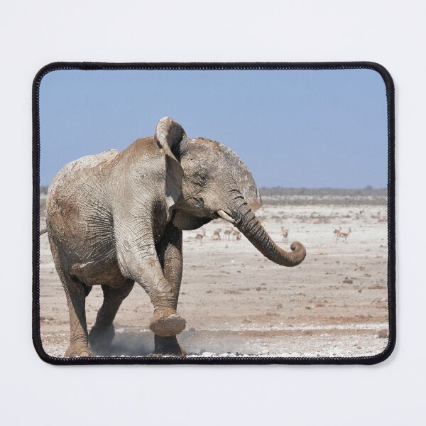 Item preview, Dust-Step — African Elephant Crossing the Pan, Africa designed and sold by DavideAntoniani.