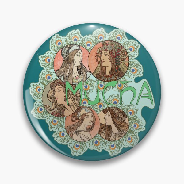 Artikelvorschau, Alphonse Mucha Jugendstil-Collage entworfen und verkauft von Tridentulus.