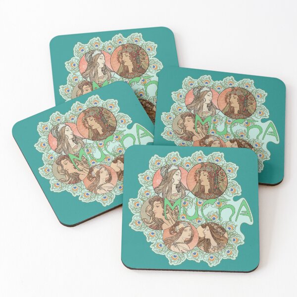 Item preview, Collage Art Nouveau de Alphonse Mucha designed and sold by Tridentulus.