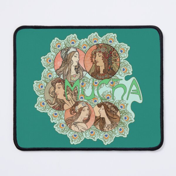 Artikelvorschau, Alphonse Mucha Jugendstil-Collage entworfen und verkauft von Tridentulus.