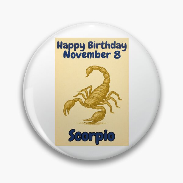Item preview, Birthday Zodiac Sign – November 8 designed and sold by ariksworld.