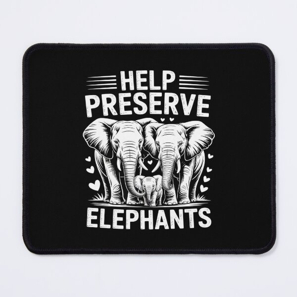 Item preview, Animal Welfare HELP PRESERVE ELEPHANTS Funny Animal Rights designed and sold by LeeEvans222.