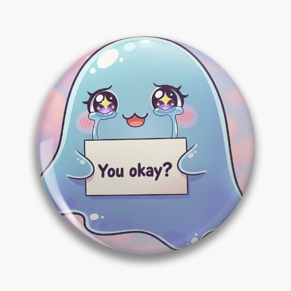 Item preview, “You Okay?” Cute Jelly Creature Support Art designed and sold by Jaded's Cute Clips.