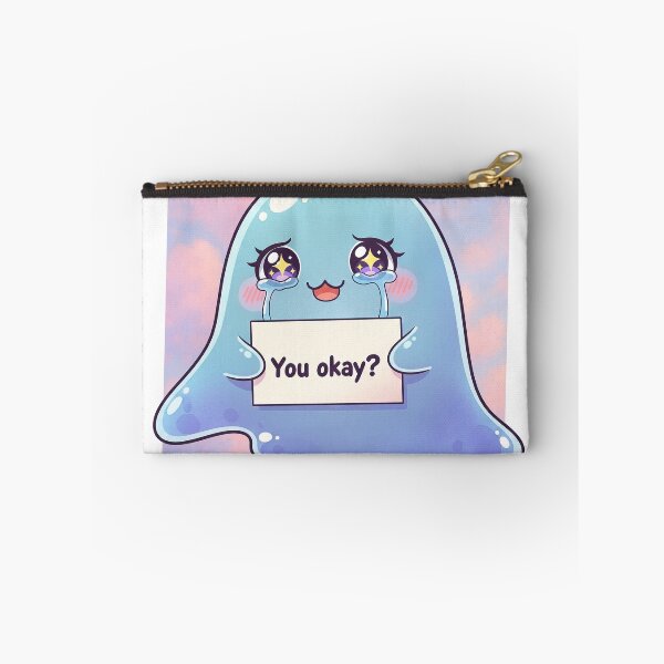 Item preview, “You Okay?” Cute Jelly Creature Support Art designed and sold by Jaded's Cute Clips.