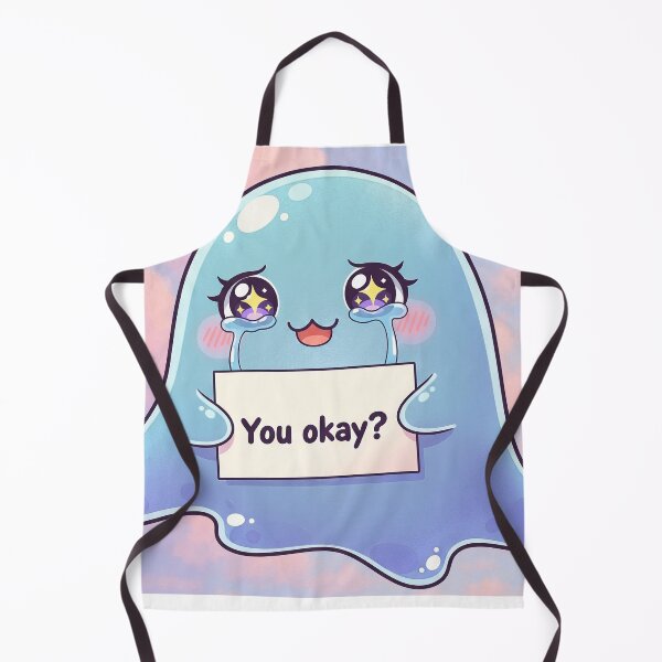 Item preview, “You Okay?” Cute Jelly Creature Support Art designed and sold by Jaded's Cute Clips.