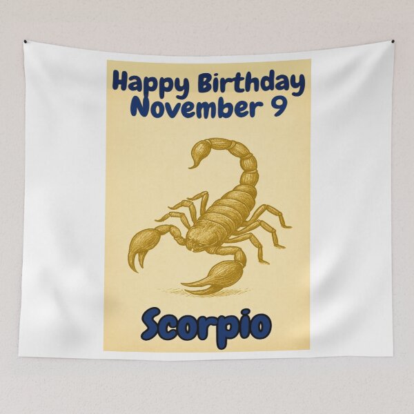 Item preview, Birthday Zodiac Sign – November 9 designed and sold by ariksworld.