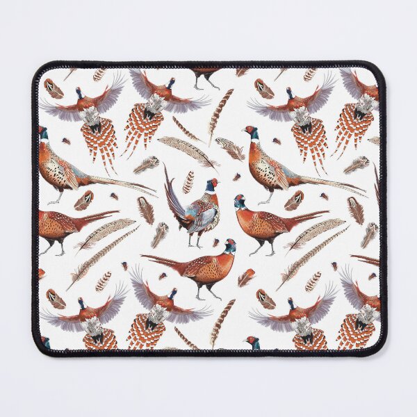 Item preview, Pheasants and Feathers Pattern designed and sold by Hide&Quill.