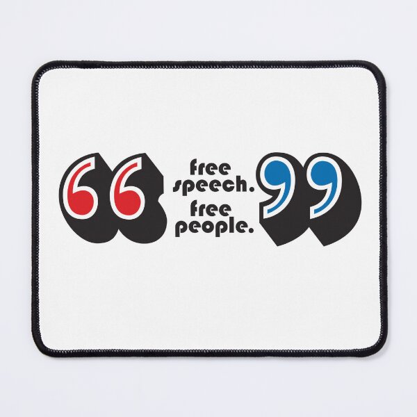 Item preview, Free Speech Free People (black) designed and sold by AuntPookie.