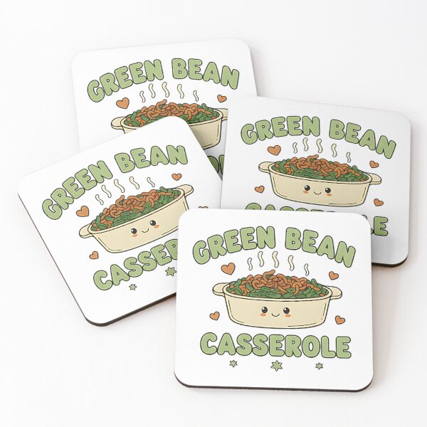 Item preview, Green Bean Casserole cute food design thanksgiving humor cozy dinner recipe art designed and sold by ArtDesignTp.