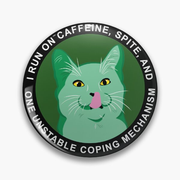 Item preview, Caffeine and Spite Round designed and sold by Starving Scientist.