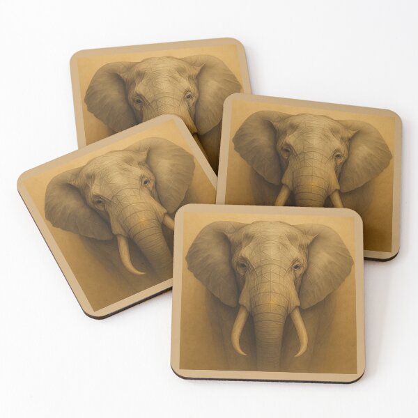Item preview, GeoRealism Elephant — Wisdom in Structure designed and sold by GeoWild Designs.