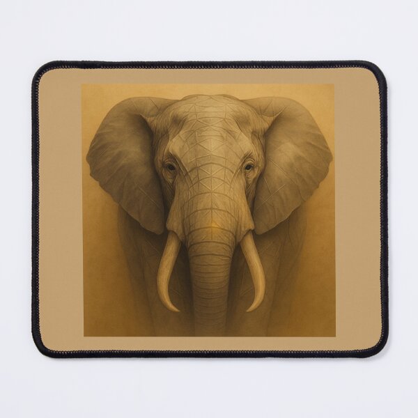 Artikelvorschau, GeoRealism Elephant – Weisheit in der Struktur entworfen und verkauft von GeoWild Designs.