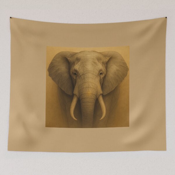 Item preview, GeoRealism Elephant — Wisdom in Structure designed and sold by GeoWild Designs.