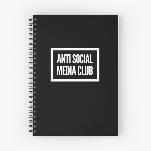 Item preview, anti social media club for those against social media designed and sold by snowry.