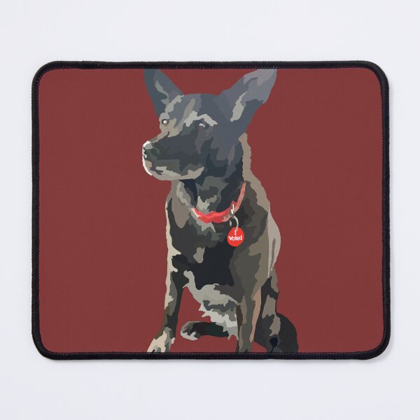 Item preview, Pepper the Dog with I Voted Sticker designed and sold by luzerome.