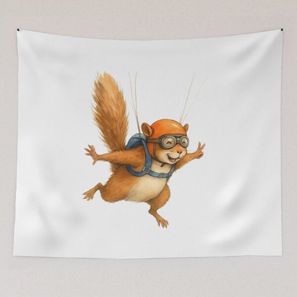 Item preview, Skydiving Squirrel Adventure Scene designed and sold by DariaOltes.