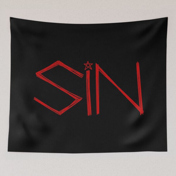 Item preview, SIN (Red On Black) designed and sold by IKDG.
