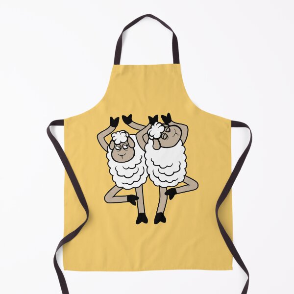 Item preview, Sheep Couple Annoyed Bothered Tree Pose Yoga Bumping Space designed and sold by shirt-o-mat.
