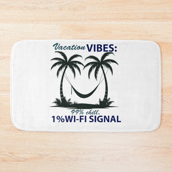 Item preview, Vacation vibes,99%chill,1% WiFi signal, Palm trees  designed and sold by Lunalayer Boutique .