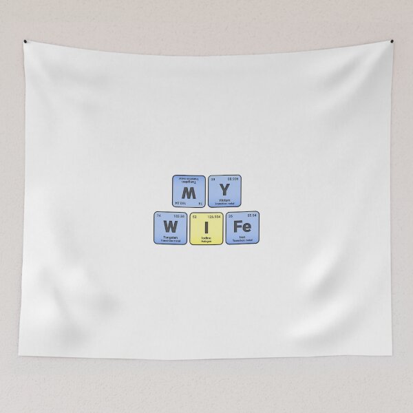 Item preview, My Wife,  Periodic Table Elements, Personalized Chemistry Design, Science Gift for Nerds & Students designed and sold by chipmuckdesignn.