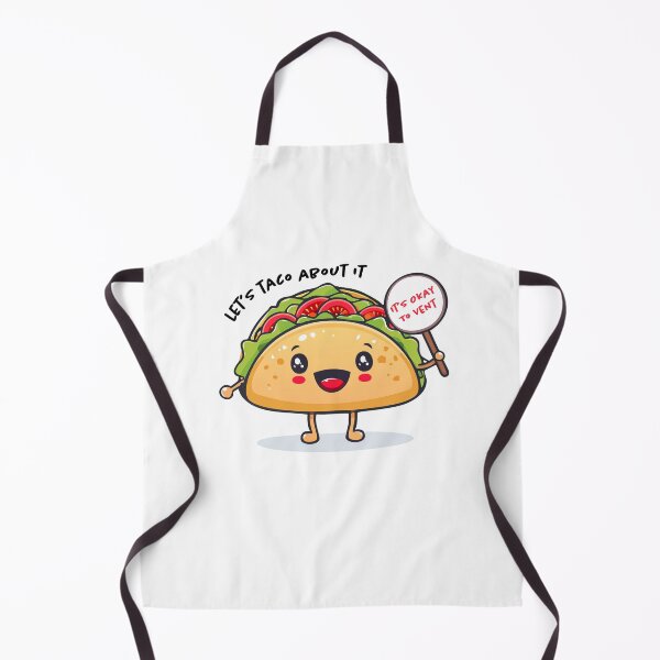 Item preview, Let’s Taco ’Bout It Funny Food Pun Design designed and sold by bobalogy.