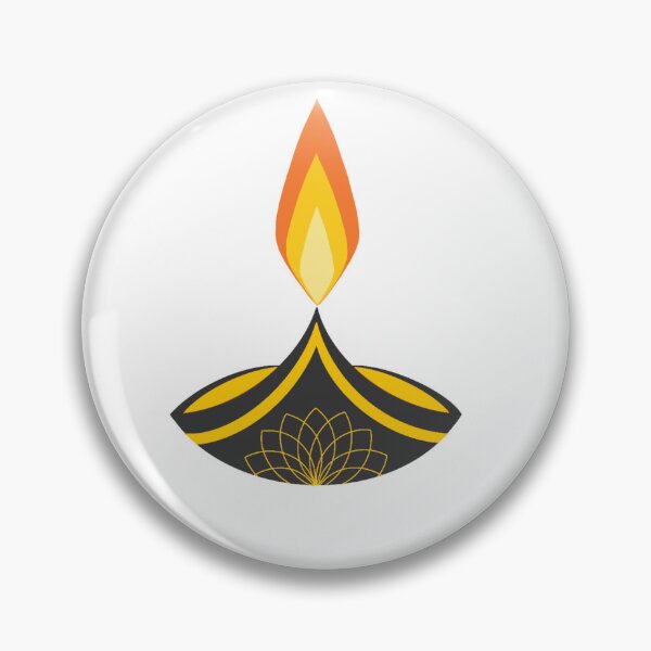 Item preview, Elegant Diya Lamp ? | Minimalist Diwali Light Design Sticker designed and sold by NewIndianProducts.
