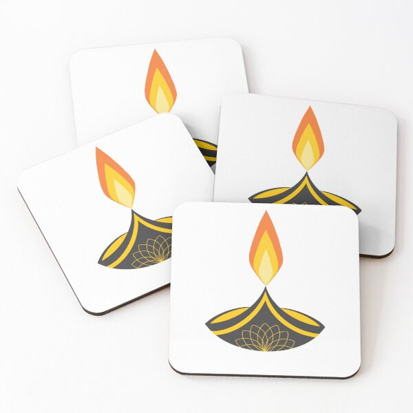 Item preview, Elegant Diya Lamp ? | Minimalist Diwali Light Design Sticker designed and sold by NewIndianProducts.