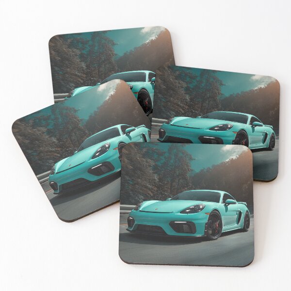 Item preview, Porsche 718 Cayman GT4 High-Performance Art Print designed and sold by AutoPopStudio.