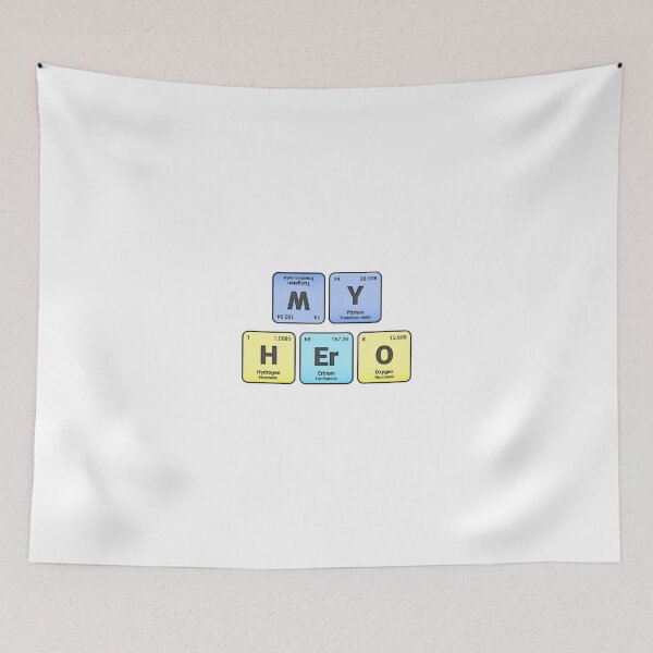 Item preview, My Hero,  Periodic Table Elements, Personalized Chemistry Design, Science Gift for Nerds & Students designed and sold by chipmuckdesignn.