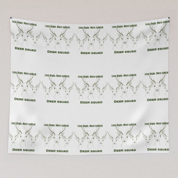 Item preview, Less jingle. More cynical. Deer Squad designed and sold by Lunalayer Boutique .