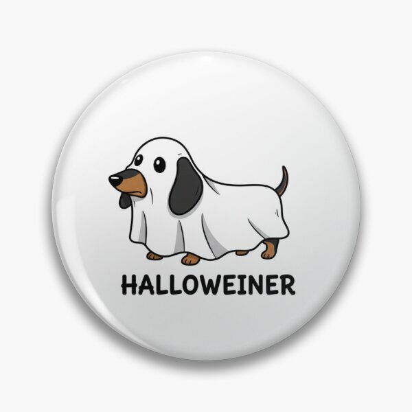 Item preview, Halloweiner Funny Dachshund Ghost Pun designed and sold by ShoppingVillage.