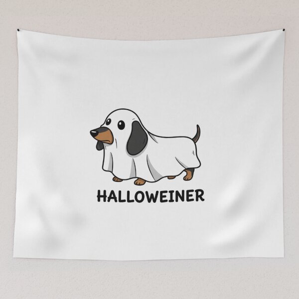 Item preview, Halloweiner Funny Dachshund Ghost Pun designed and sold by ShoppingVillage.