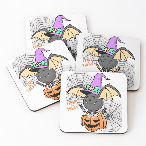 Item preview, Halloween. Trick or Treat And a Funny Bat. designed and sold by Dinasshop.