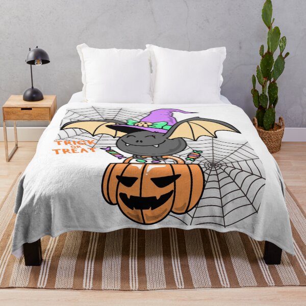 Item preview, Halloween. Trick or Treat And a Funny Bat. designed and sold by Dinasshop.