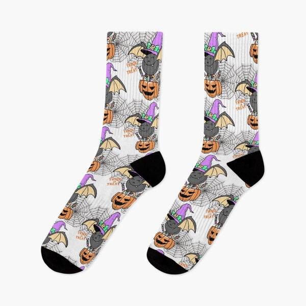 Item preview, Halloween. Trick or Treat And a Funny Bat. designed and sold by Dinasshop.