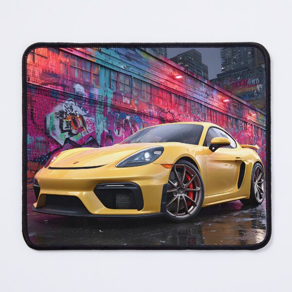 Item preview, Porsche 718 Cayman GT4 Iconic Sports Car Wall Art designed and sold by AutoPopStudio.